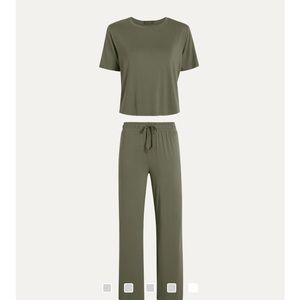 Nuuds L Dark Olive Pajamas